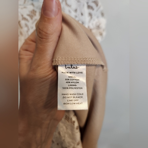 Nwt LULUS Amazing Allure White Crochet Lace Bodycon Midi Dress size S - Picture 7 of 10